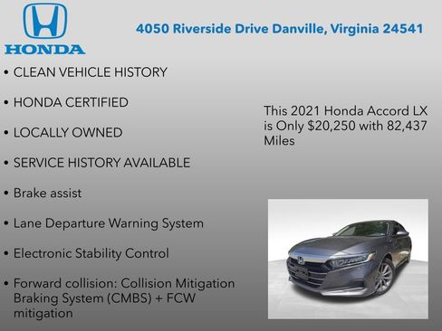 Used 2021 Honda Accord LX image 7