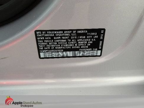 Used 2013 Volkswagen Passat 2.5 SE FWD image 37