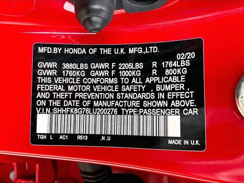 Used 2020 Honda Civic Type R image 35