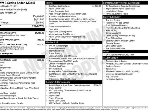 Used 2023 BMW M340i w/ Premium Package RWD image 2