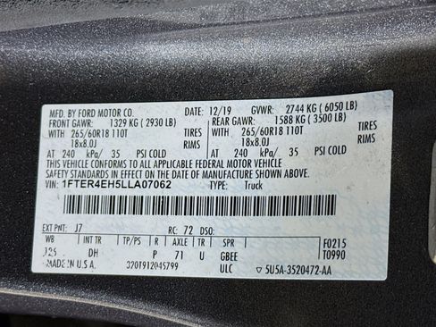 Used 2020 Ford Ranger Lariat w/ Technology Package image 38