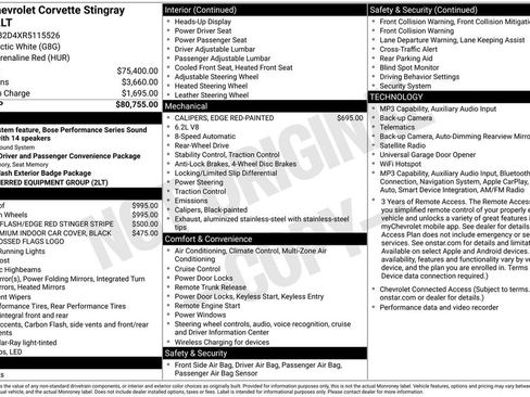 Used 2024 Chevrolet Corvette Stingray Preferred Cpe w/ 2LT RWD image 2