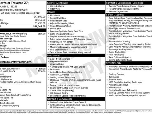 Used 2025 Chevrolet Traverse Z71 w/ Driver Confidence Package AWD/4WD image 4