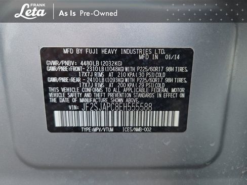 Used 2014 Subaru Forester 2.5i Touring image 28