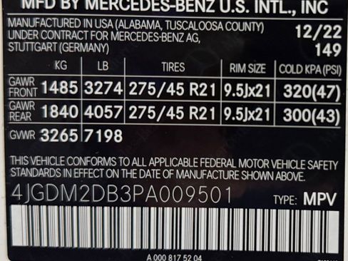 Certified 2023 Mercedes-Benz EQS 450+ SUV image 19