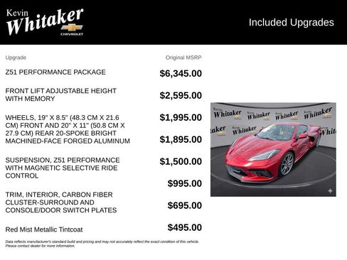 Used 2024 Chevrolet Corvette Stingray Premium Cpe w/ Z51 Performance Package RWD image 33