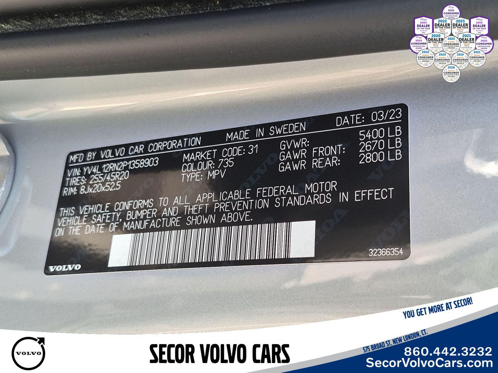 Certified 2023 Volvo XC60 B5 Plus w/ Climate Package AWD/4WD image 27