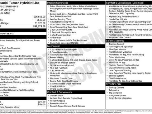Used 2024 Hyundai Tucson N Line AWD/4WD image 7