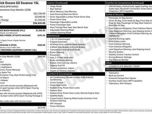 Used 2023 Buick Encore GX Essence w/ Experience Buick Package AWD/4WD image 27