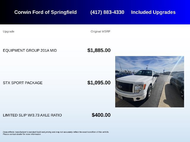 Used 2014 Ford F150 STX w/ Equipment Group 201A Mid RWD image 5