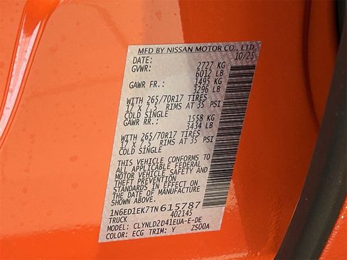 New 2026 Nissan Frontier PRO-4X image 34