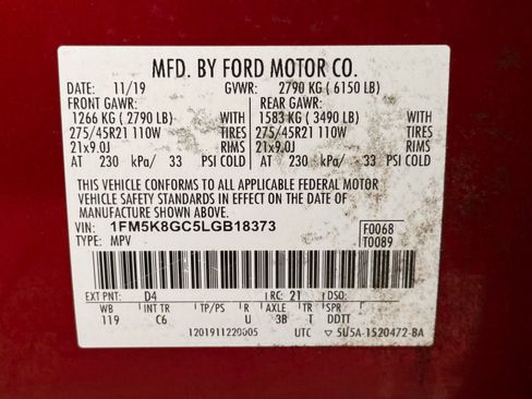 Used 2020 Ford Explorer ST w/ ST Street Pack AWD/4WD image 72