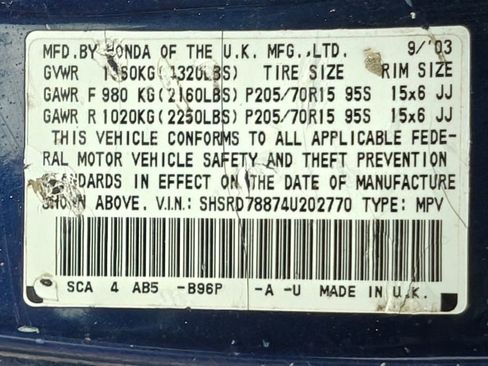 Used 2004 Honda CR-V EX image 31