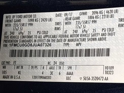 Used 2018 Ford Escape SE FWD image 24