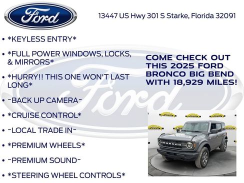 Certified 2025 Ford Bronco Big Bend image 12