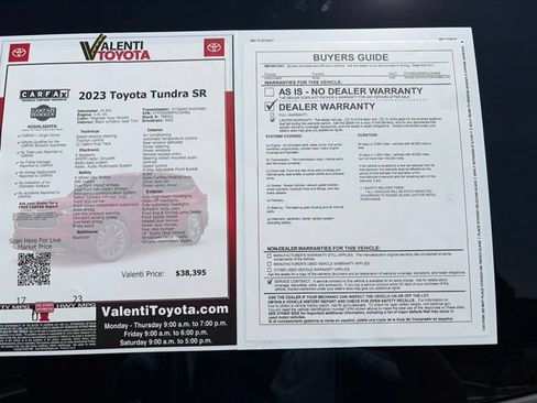 Used 2023 Toyota Tundra SR AWD/4WD image 33