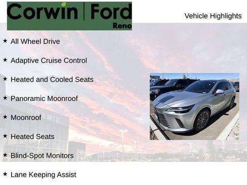 Used 2023 Lexus RX 350 w/ Accessory Package (Z1) AWD/4WD image 8