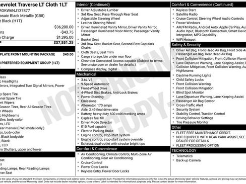 Used 2022 Chevrolet Traverse LT image 14