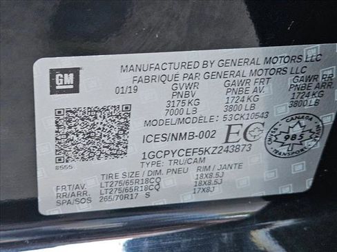 Used 2019 Chevrolet Silverado 1500 Custom Trail Boss image 22