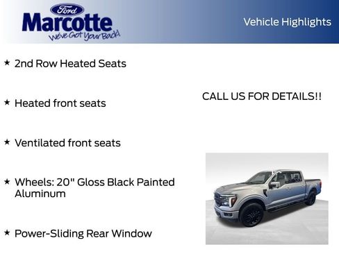 Certified 2025 Ford F150 Lariat w/ Equipment Group 502A High AWD/4WD image 29