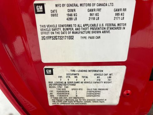 Used 2002 Chevrolet Camaro Z28 RWD image 26