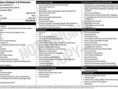 Used 2019 Subaru Outback 2.5i Premium image 5