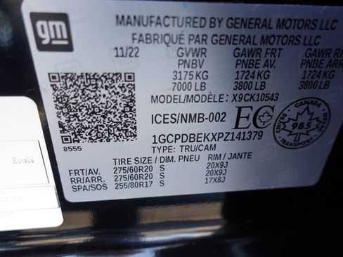 Used 2023 Chevrolet Silverado 1500 Custom w/ LPO, Dark Essentials Package image 19