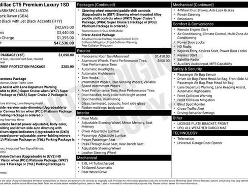 Certified 2023 Cadillac CT5 Premium Luxury w/ Climate Package image 33