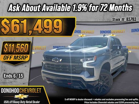 New 2026 Chevrolet Silverado 1500 LT Trail Boss w/ LT Trail Boss Premium Package AWD/4WD image 1