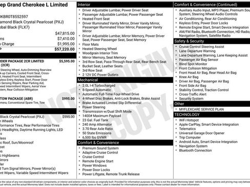 New 2026 Jeep Grand Cherokee L Limited AWD/4WD image 7