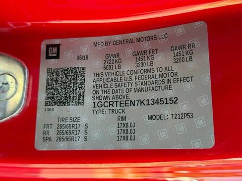Certified 2019 Chevrolet Colorado ZR2 AWD/4WD image 23