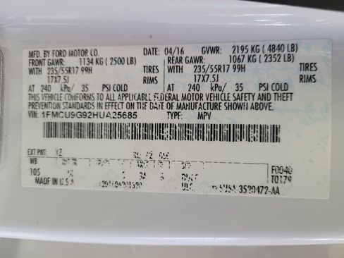 Used 2017 Ford Escape SE w/ SE Leather Comfort Package image 33