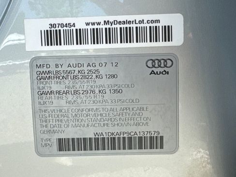 Used 2012 Audi Q5 3.2 Premium Plus w/ Audi MMI Navigation Plus Pkg AWD/4WD image 31