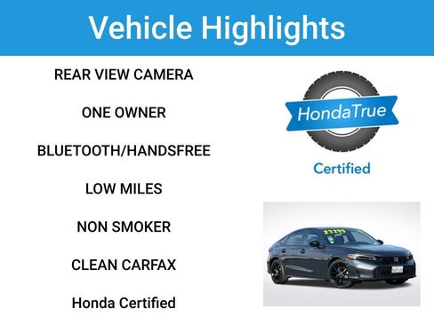 Certified 2025 Honda Civic Sport image 2