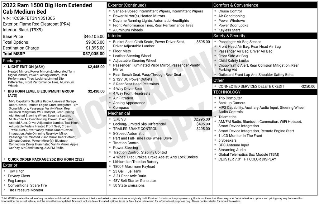 Used 2022 RAM 1500 Big Horn w/ Night Edition AWD/4WD image 23