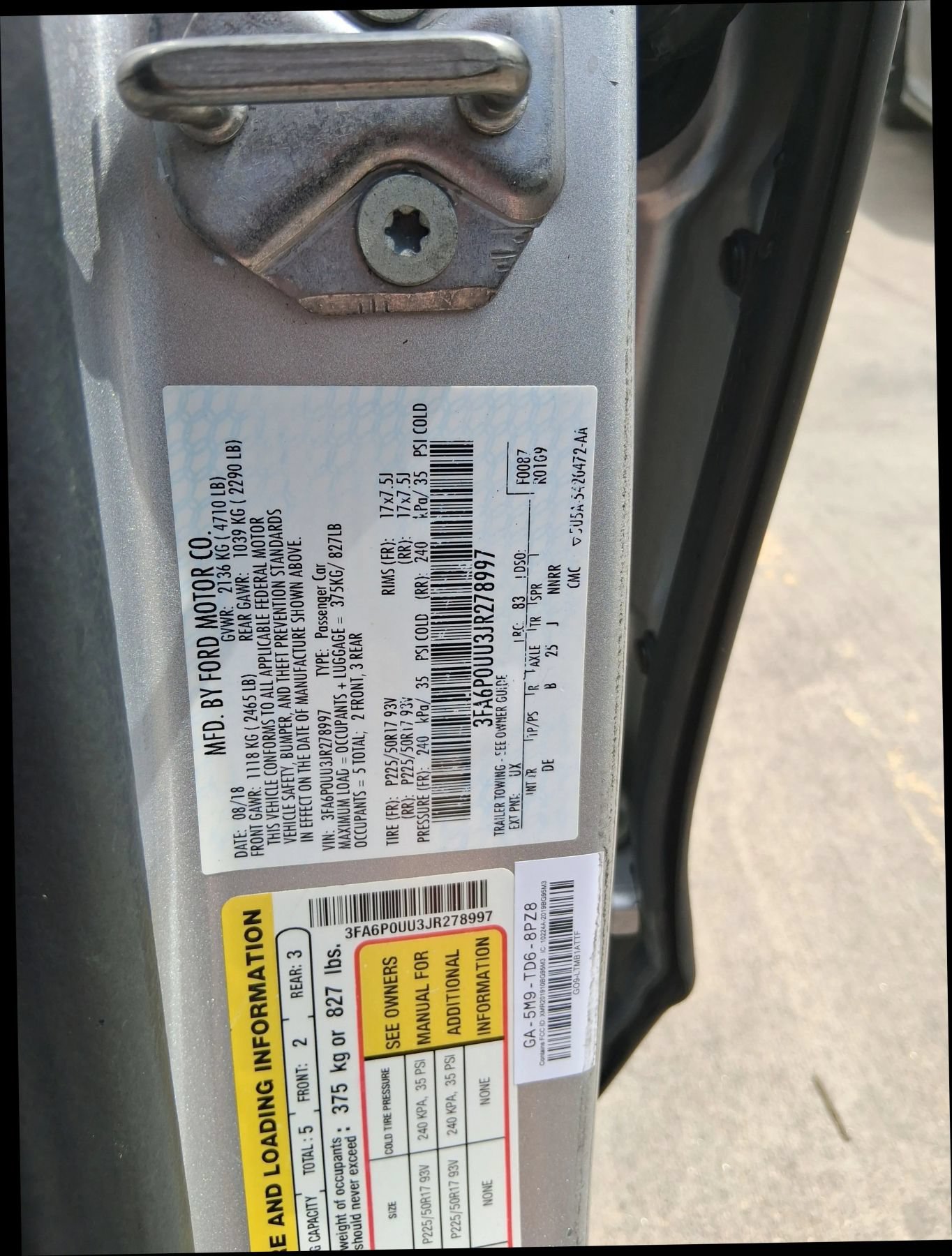 Used 2018 Ford Fusion S FWD image 50