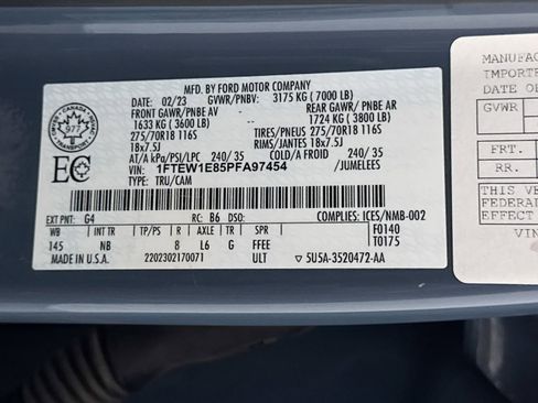 Used 2023 Ford F150 Tremor w/ Equipment Group 402A High AWD/4WD image 39