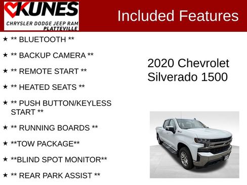 Used 2020 Chevrolet Silverado 1500 LT w/ Convenience Package AWD/4WD image 2