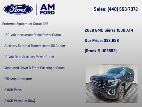 Used 2020 GMC Sierra 1500 AT4 w/ AT4 Premium Package AWD/4WD image 24