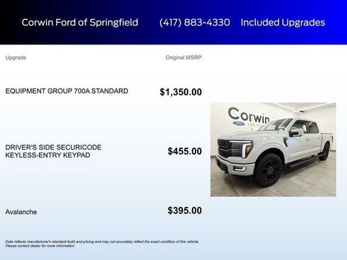 New 2026 Ford F150 Platinum w/ Equipment Group 700A Standard AWD/4WD image 5