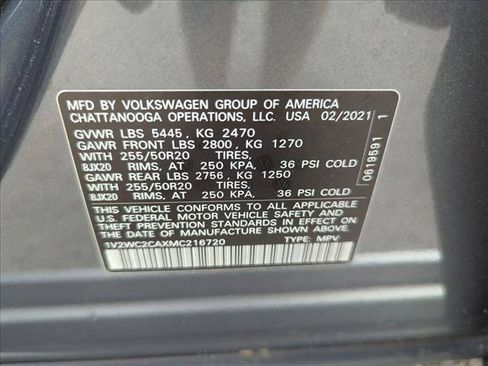 Used 2021 Volkswagen Atlas Cross Sport SE FWD image 15