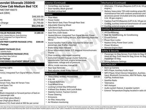 Used 2022 Chevrolet Silverado 2500 Custom w/ Custom Value Package AWD/4WD image 13