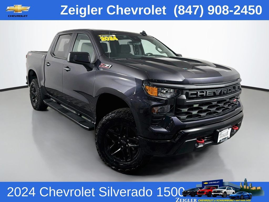 Used 2024 Chevrolet Silverado 1500 Custom Trail Boss AWD/4WD image 1