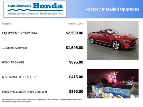 Used 2021 Ford Mustang Premium w/ Equipment Group 201A RWD image 4