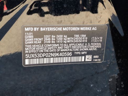 Used 2022 BMW X3 xDrive30i w/ Premium Package 2 image 34