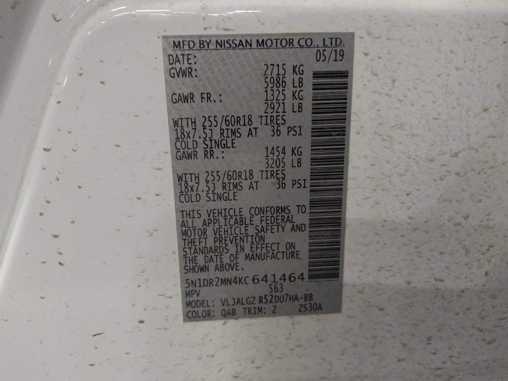 Used 2019 Nissan Pathfinder SL FWD image 33