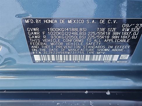 Certified 2024 Honda HR-V Sport image 14