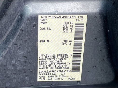 Used 2015 Nissan Altima 2.5 S w/ Power Driver Seat Package FWD image 28