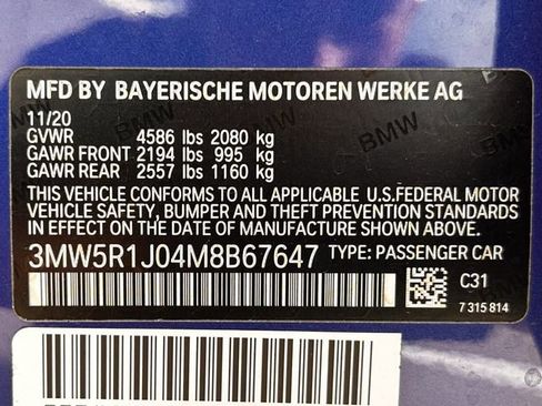 Used 2021 BMW 330i Sedan w/ M Sport Package image 36