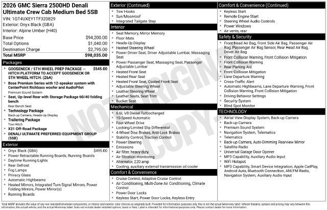 Certified 2026 GMC Sierra 2500 Denali Ultimate AWD/4WD image 47